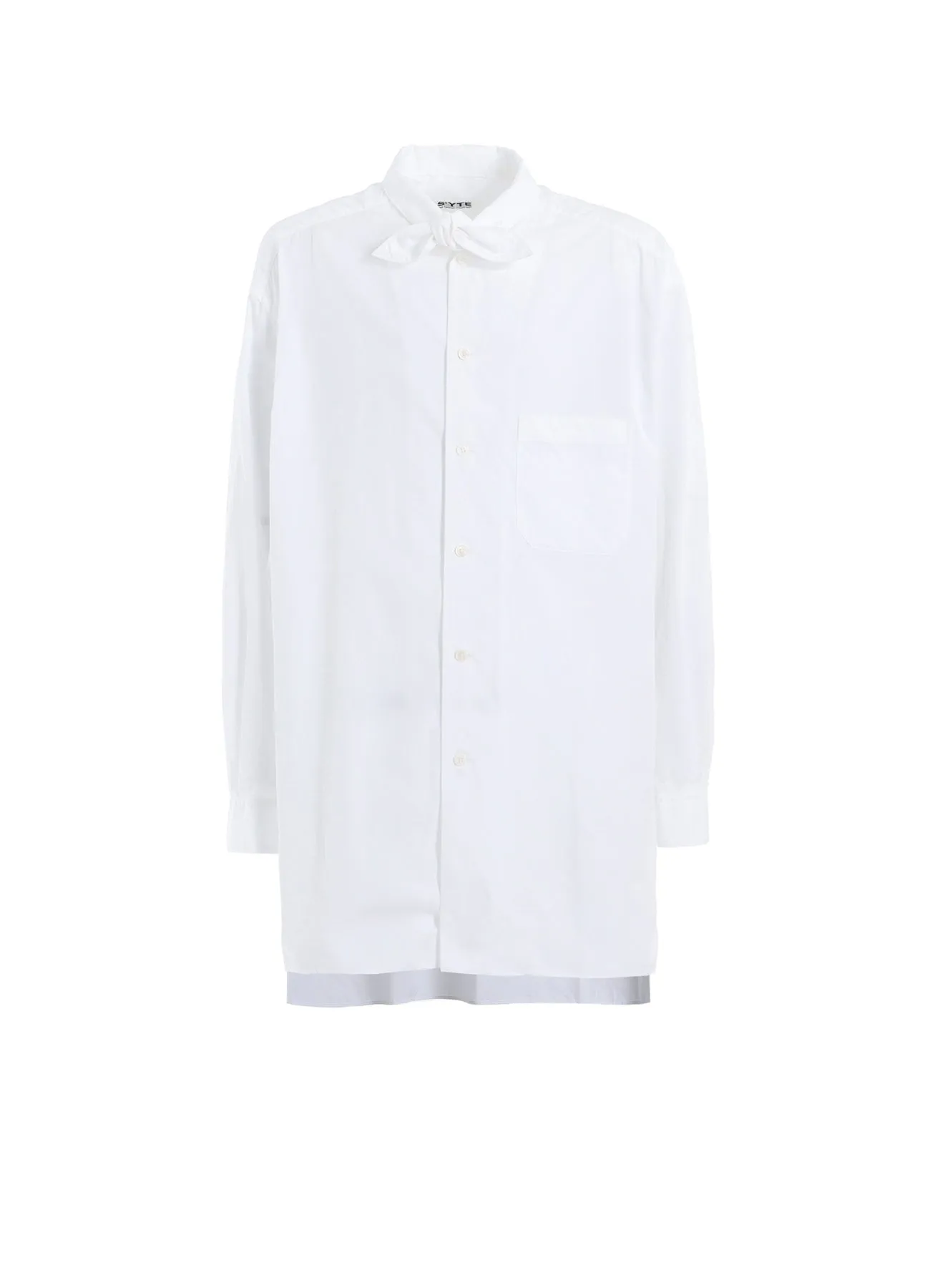 COTTON BROAD RIBBON COLLAR SHIRT Classic Appeal Contemporary Style