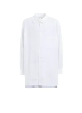 COTTON BROAD RIBBON COLLAR SHIRT Classic Appeal Contemporary Style