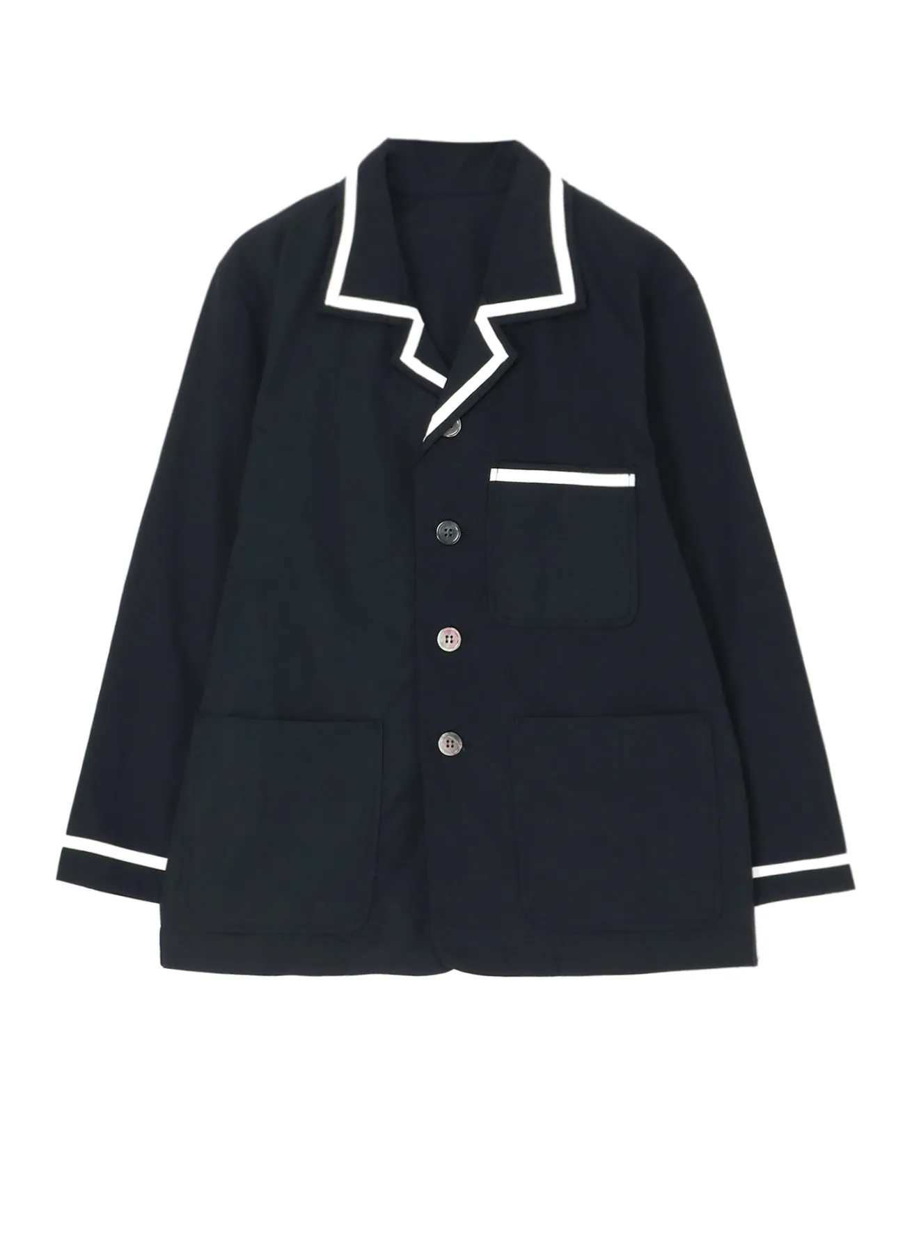 COTTON BROAD SHIRT (L) Geometric Print Solid Color