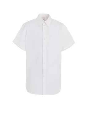 COTTON BROAD SHORT-SLEEVED SHIRT Formal Elegance Stretchy Cloth