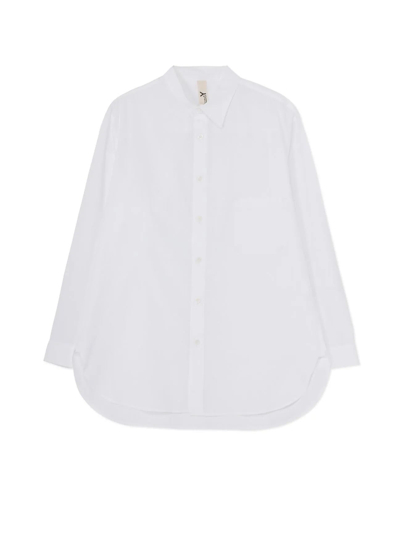 COTTON BROADCLOTH DOUBLE COLLAR SHIRT slim fit