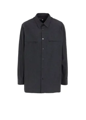 COTTON DUNGAREE SHIRT WITH DOUBLE ZIP POCKET Contemporary Fashion