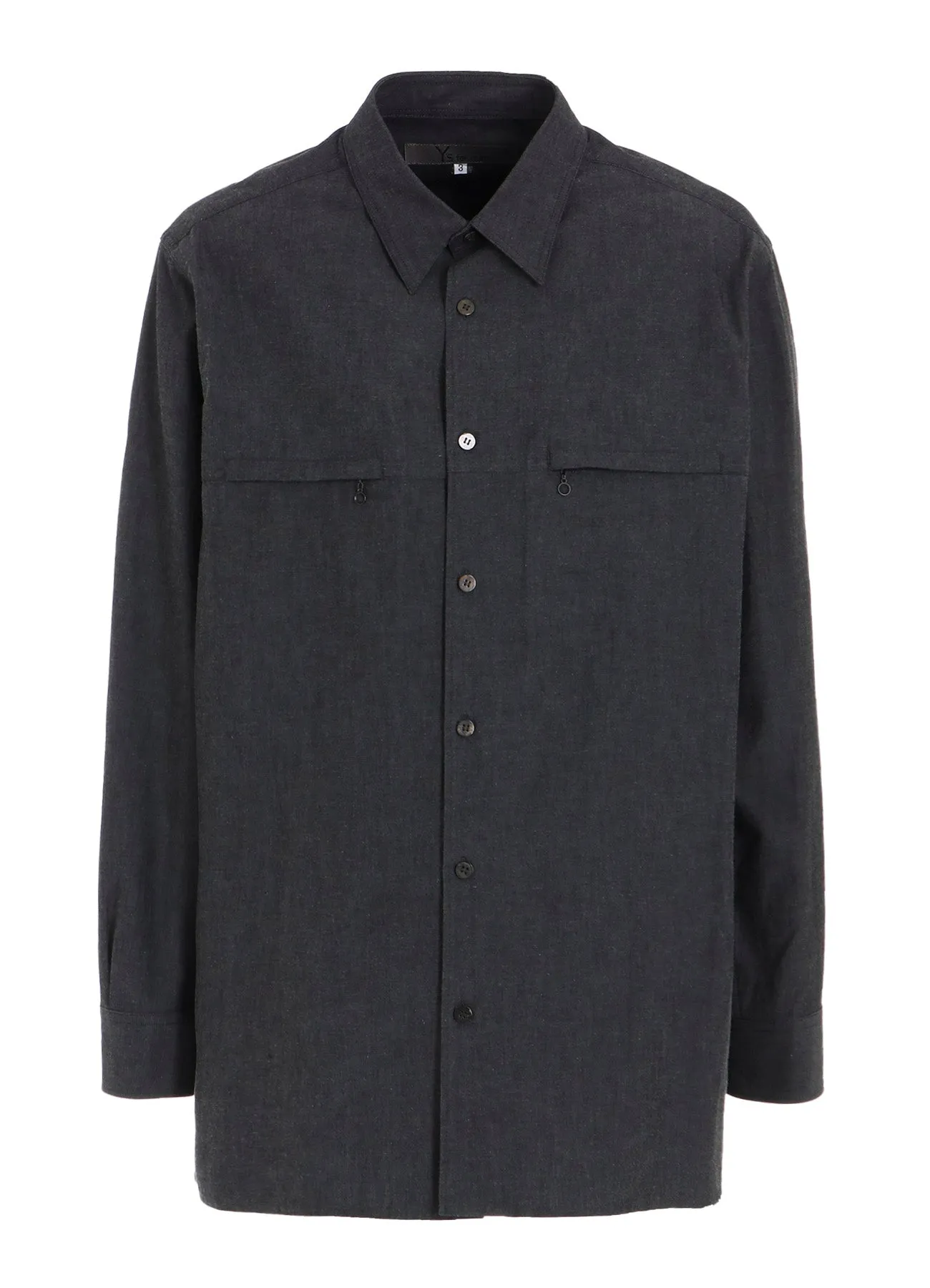 COTTON DUNGAREE SHIRT WITH DOUBLE ZIP POCKET Non Irritating Tags