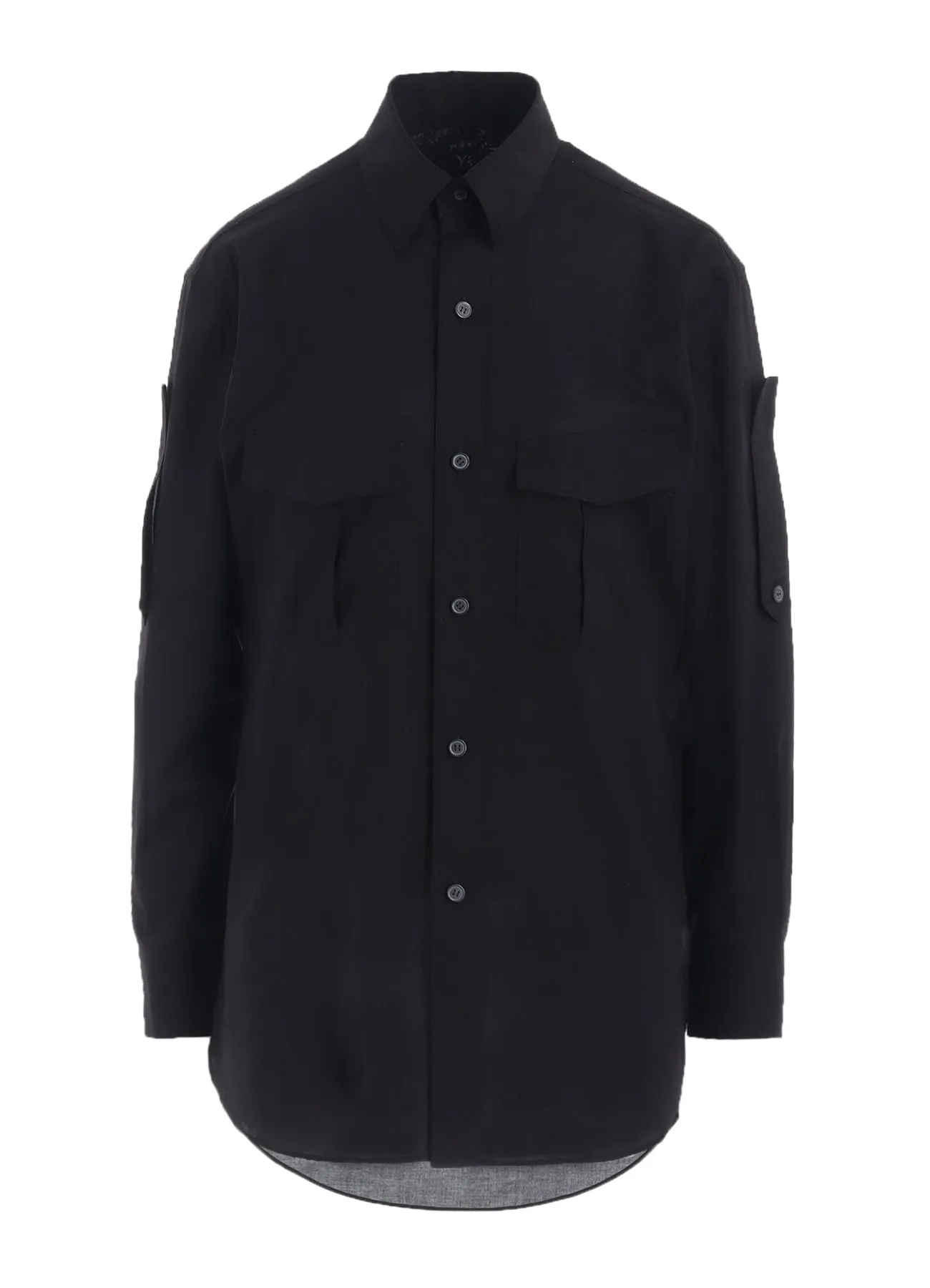 City Exploration fade resistant color COTTON LAWN DOUBLE POCKET BLOUSE