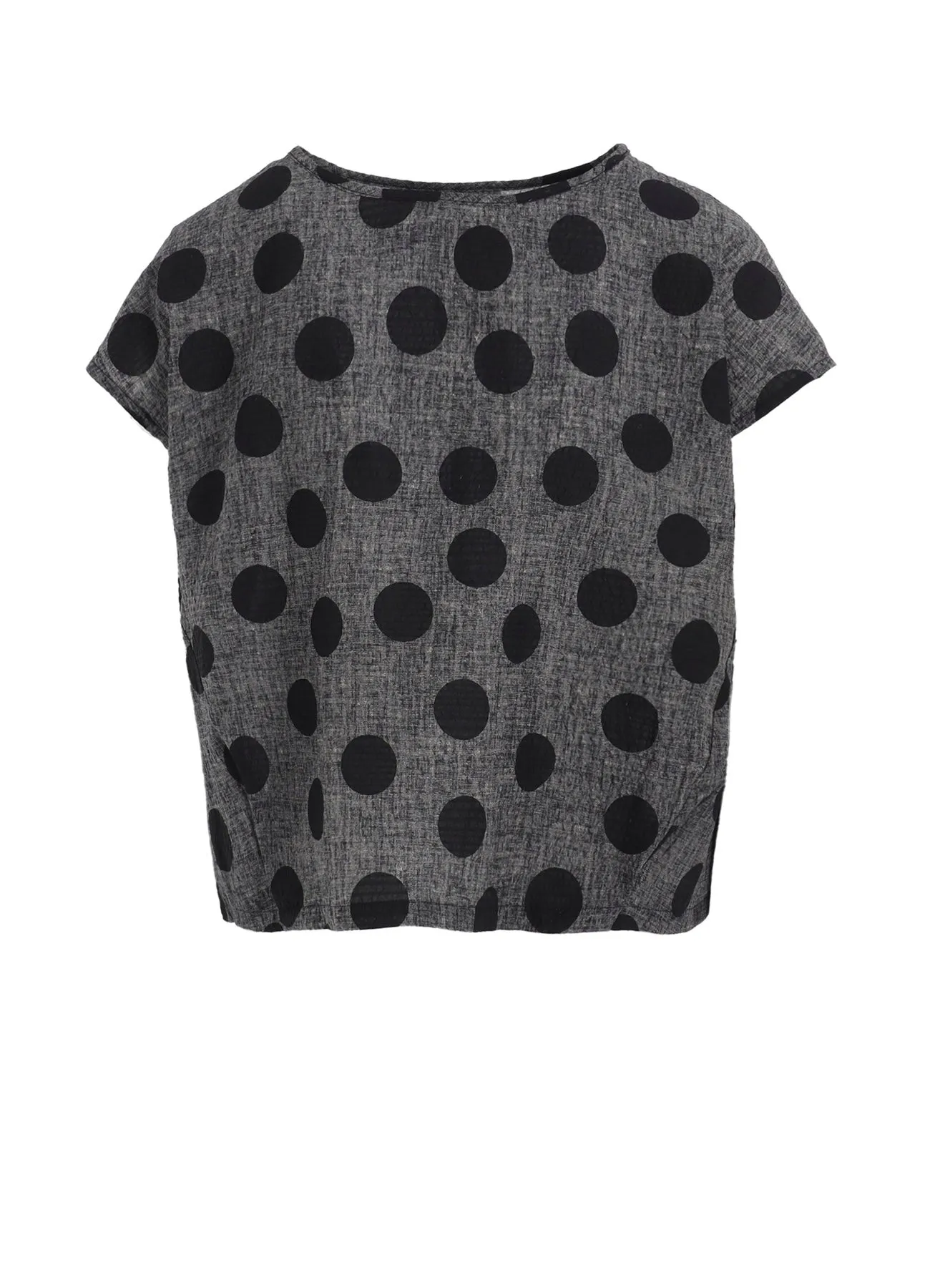 COTTON RIPPLE PRINT PULLOVER Business casual Polka Dot
