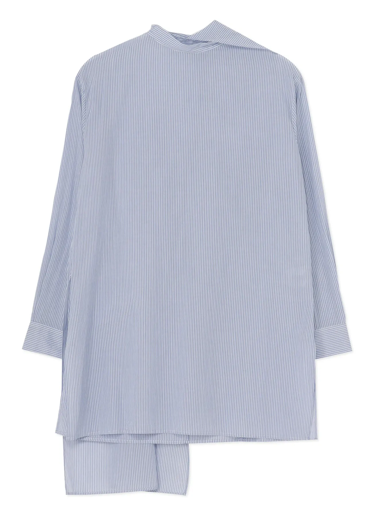 Evening Elegance Chic Ensemble COTTON STRIPE BACK TIE BLOUSE