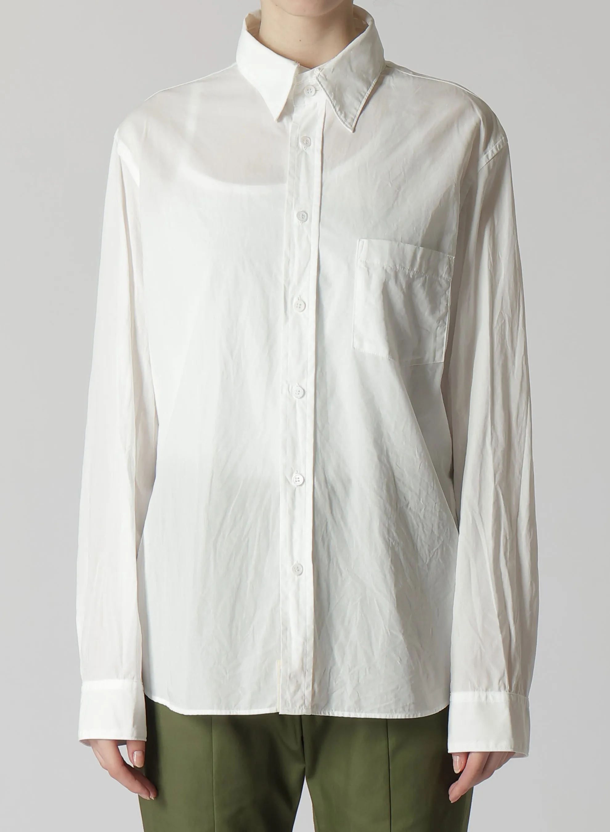 Classic Style COTTON VOILE R-DETACHABLE COLLAR B