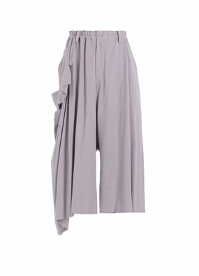 Streetwear vibe Functional Ease COTTON BOYLE VIYELLA RIGHT DRAPE PANTS