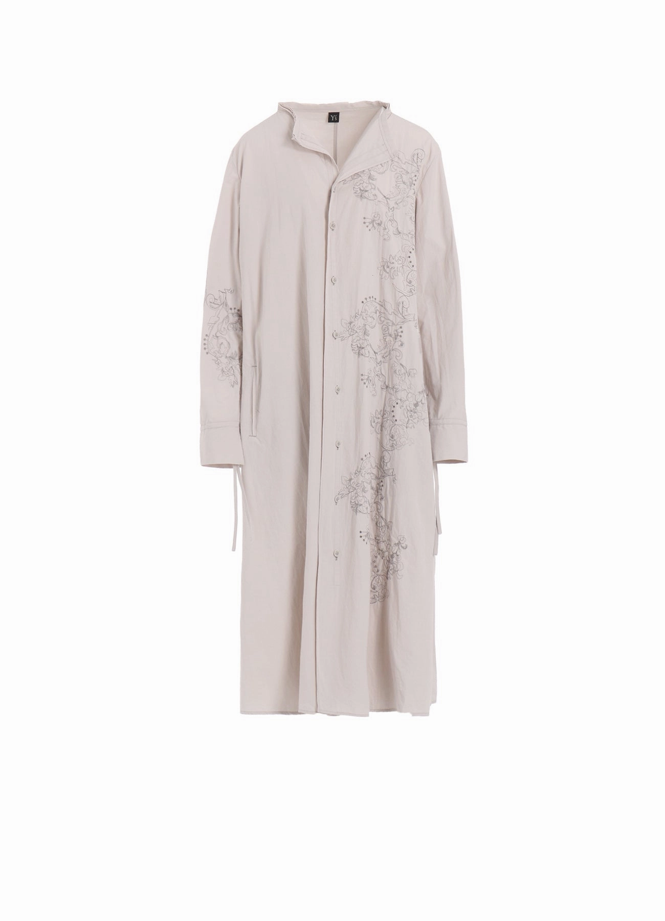 Olive Tone COTTON BROAD BALLER LACE COLLARLESS DRESS