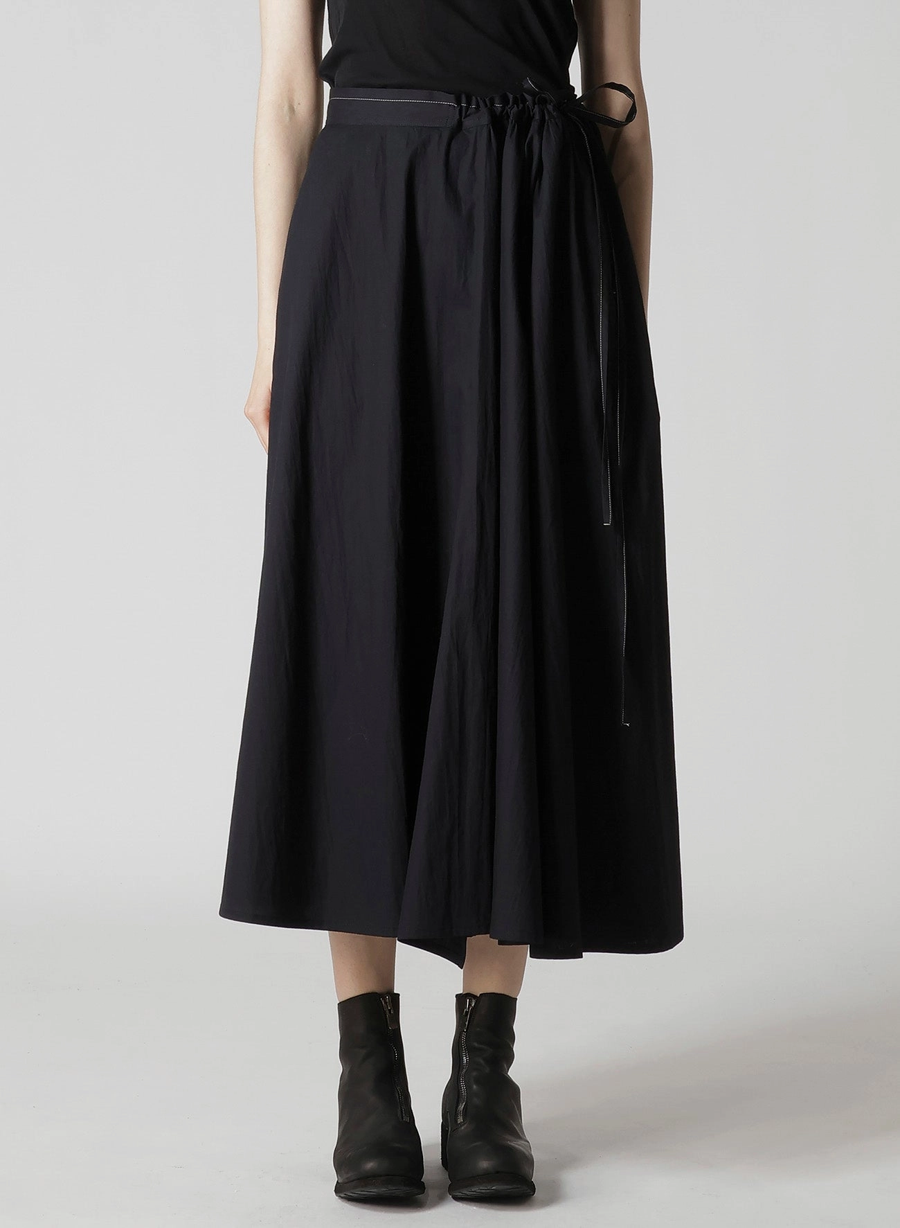 Chic Ensemble COTTON BROAD L GATHERED FLARE SKIRT