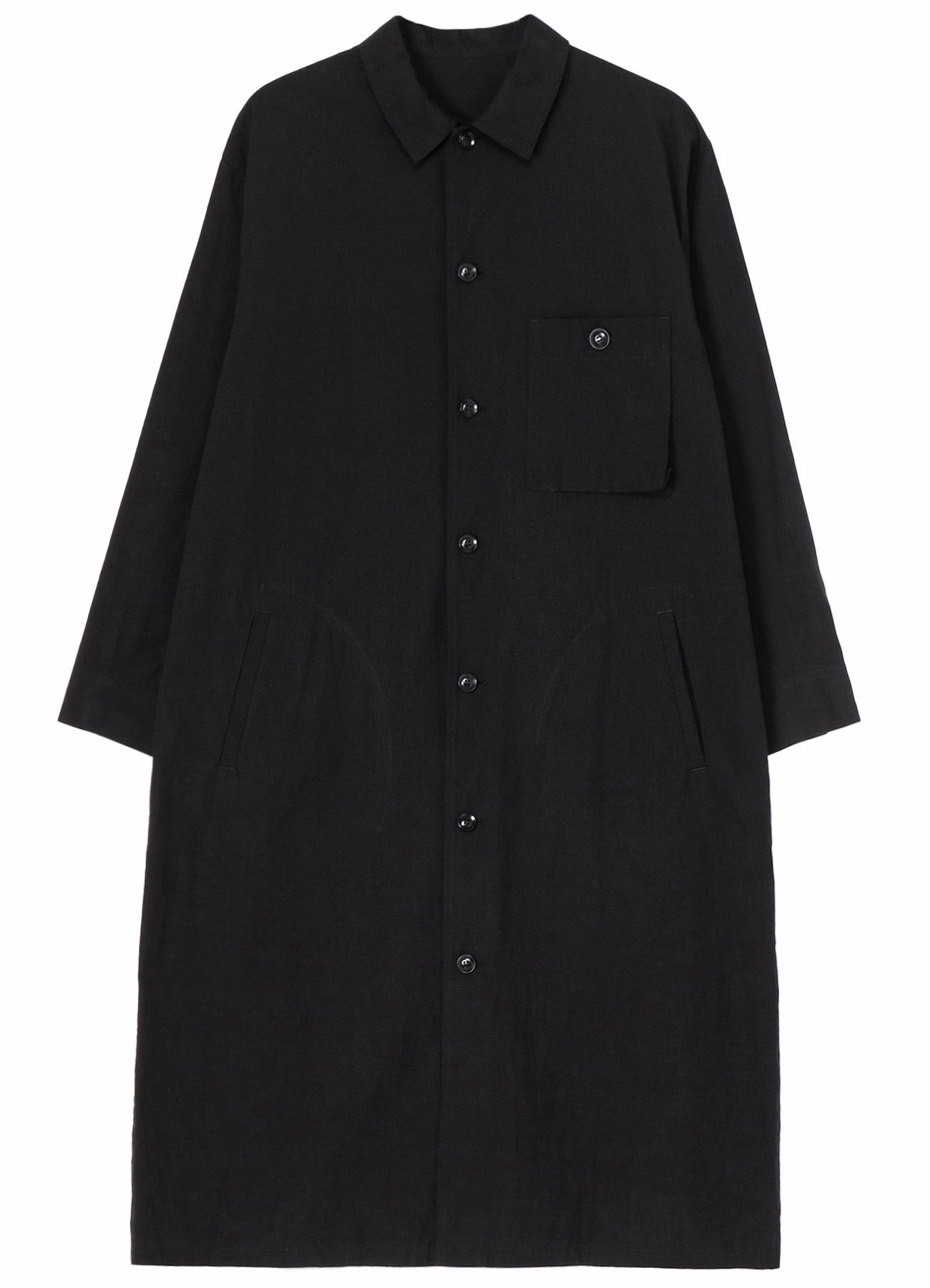 COTTON CHAMBRAY SHIRT DRESS WITH POCKET Luxe Mood Gentle Look