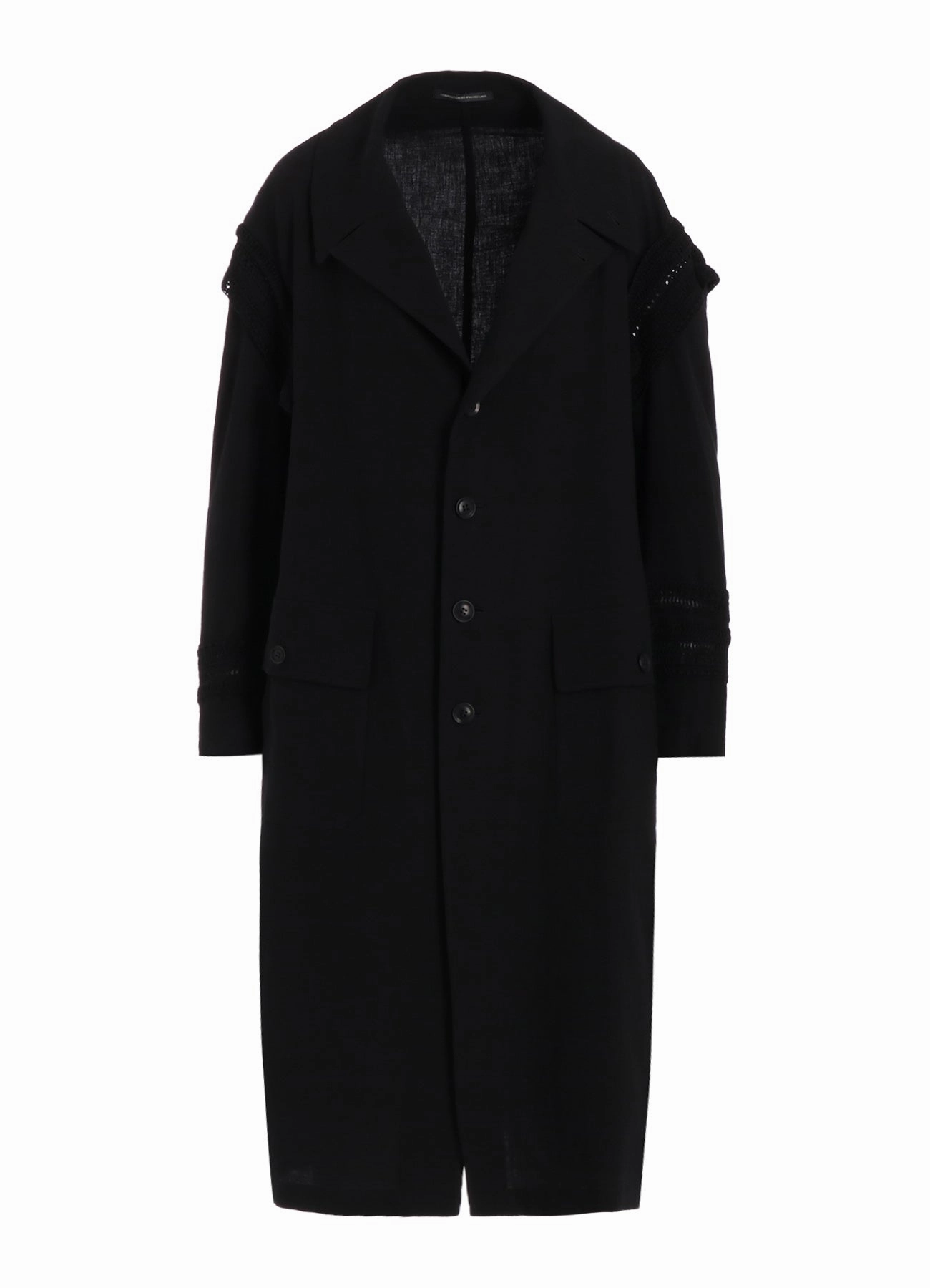 Breathable Lining Essential Fit COTTON FLAX VIYELLA CROCHET BIG JACKET