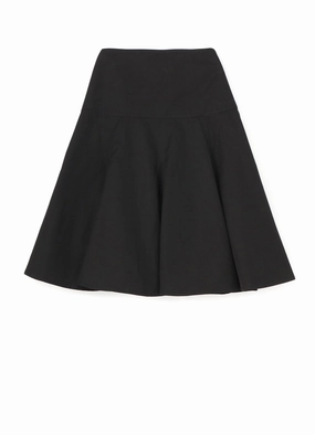 budget-friendly Soft-touch COTTON GABARDINE  FLARE SKT