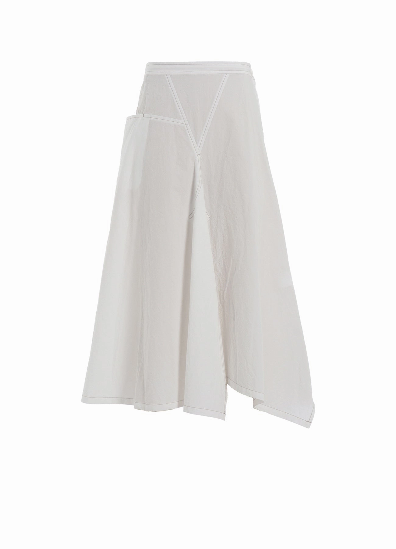 Countryside-Style COTTON LINEN DUMP ASYMMETRIC SKIRT
