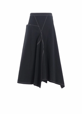 Inner Feel COTTON LINEN DUMP ASYMMETRIC SKIRT