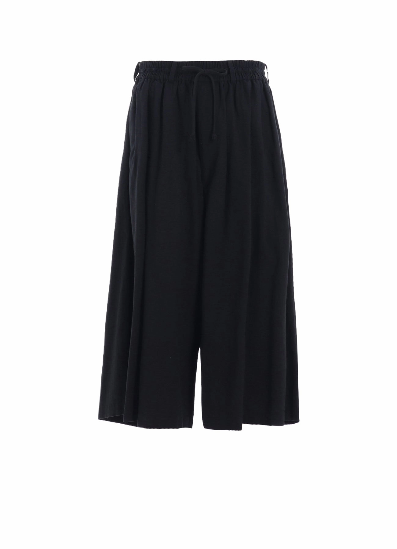 Dark wash COTTON/LINEN POPLIN CULOTTE PANTS