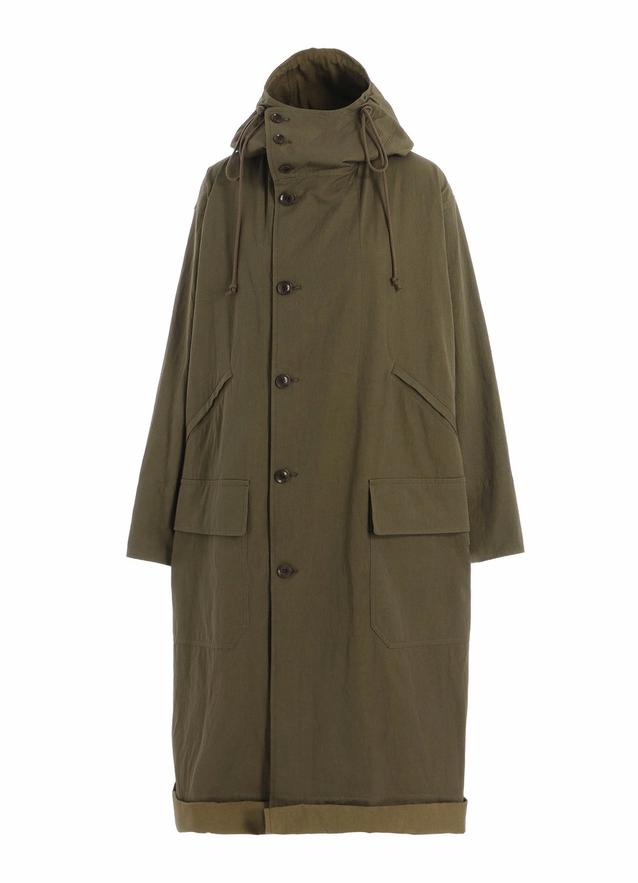 Soft Touch Texture COTTON NYLON GABARDINE MILITARY COAT
