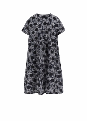 COTTON RIPPLE PRINT ONE PIECE Casual Mode All-Purpose Comfort