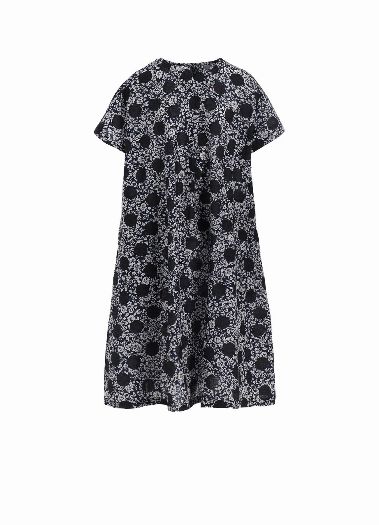 COTTON RIPPLE PRINT ONE PIECE Casual Mode All-Purpose Comfort