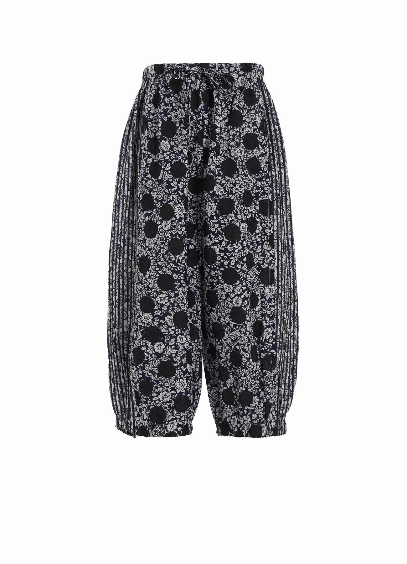 COTTON RIPPLE PRINT SWITCHING PANTS OdorResistant HighDensityWeave