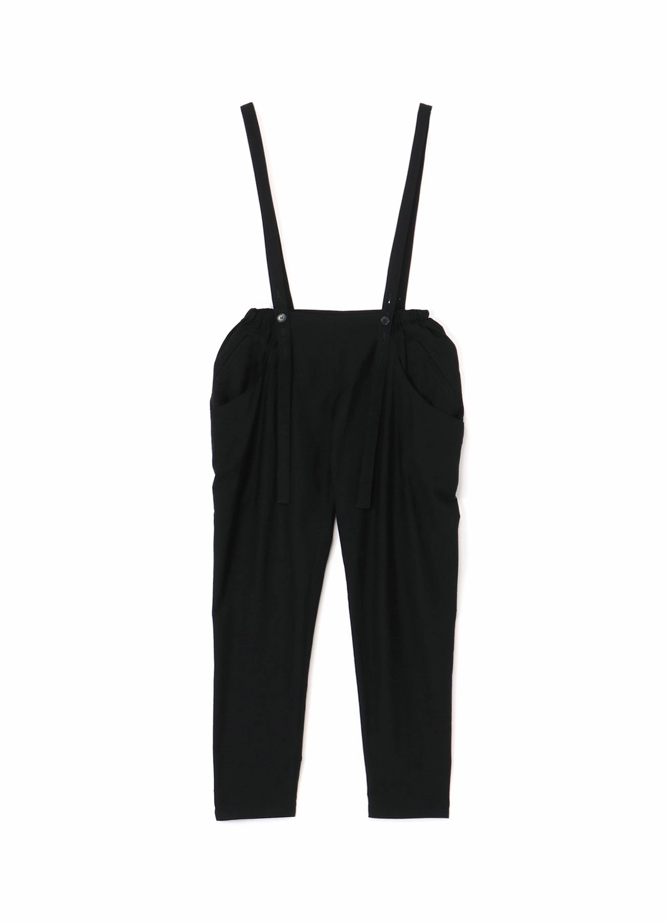 COTTON SERGE PANTS WITH SUSPENDERS Soft Brush Lining
