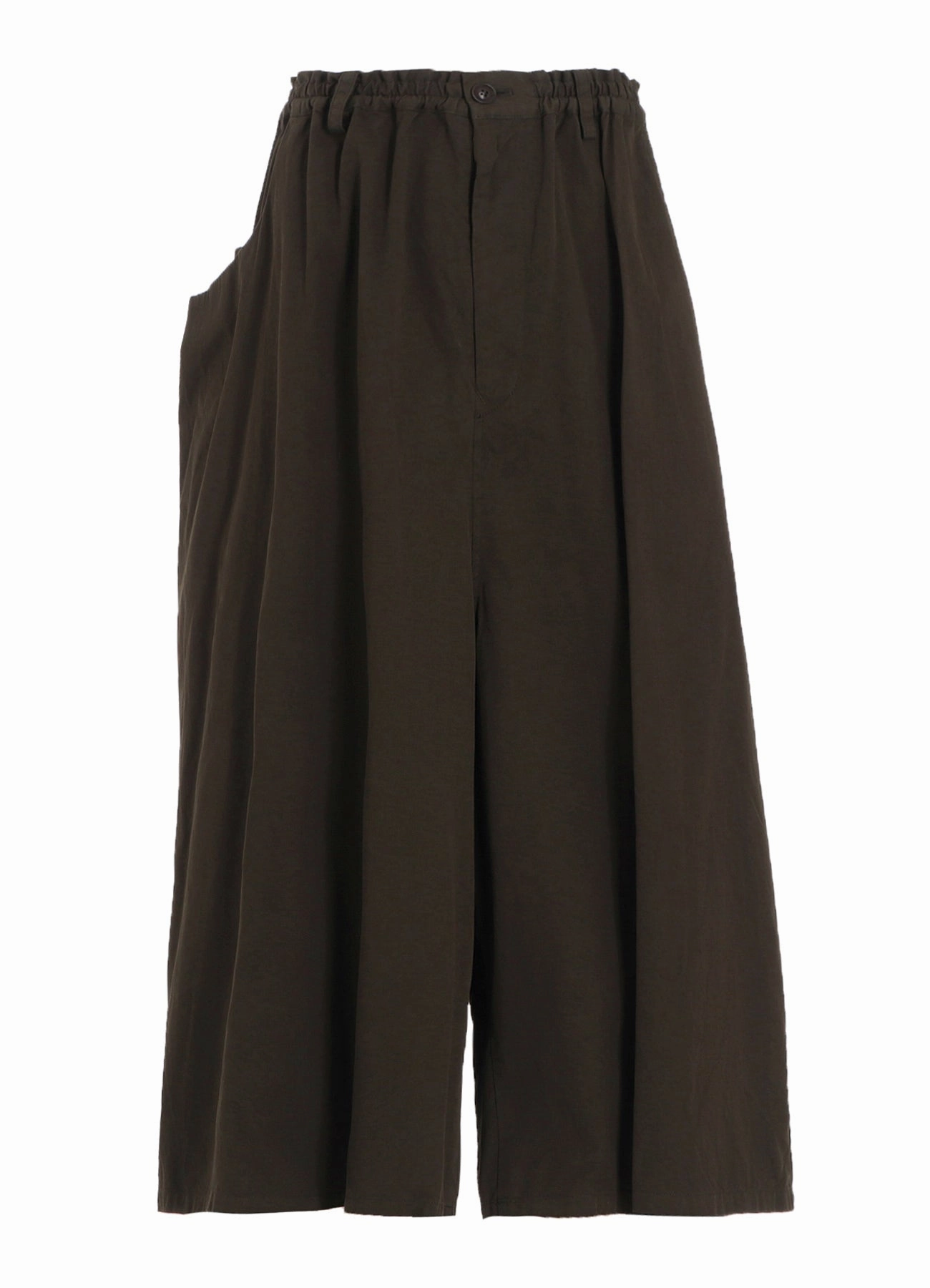 COTTON TWILL GARMENT DYE RIGHT SIDE DRAPE PANTS Multi-Purpose Wear