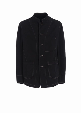 Gel COTTON TWILL GARMENT DYED STAND COLLAR JACKET