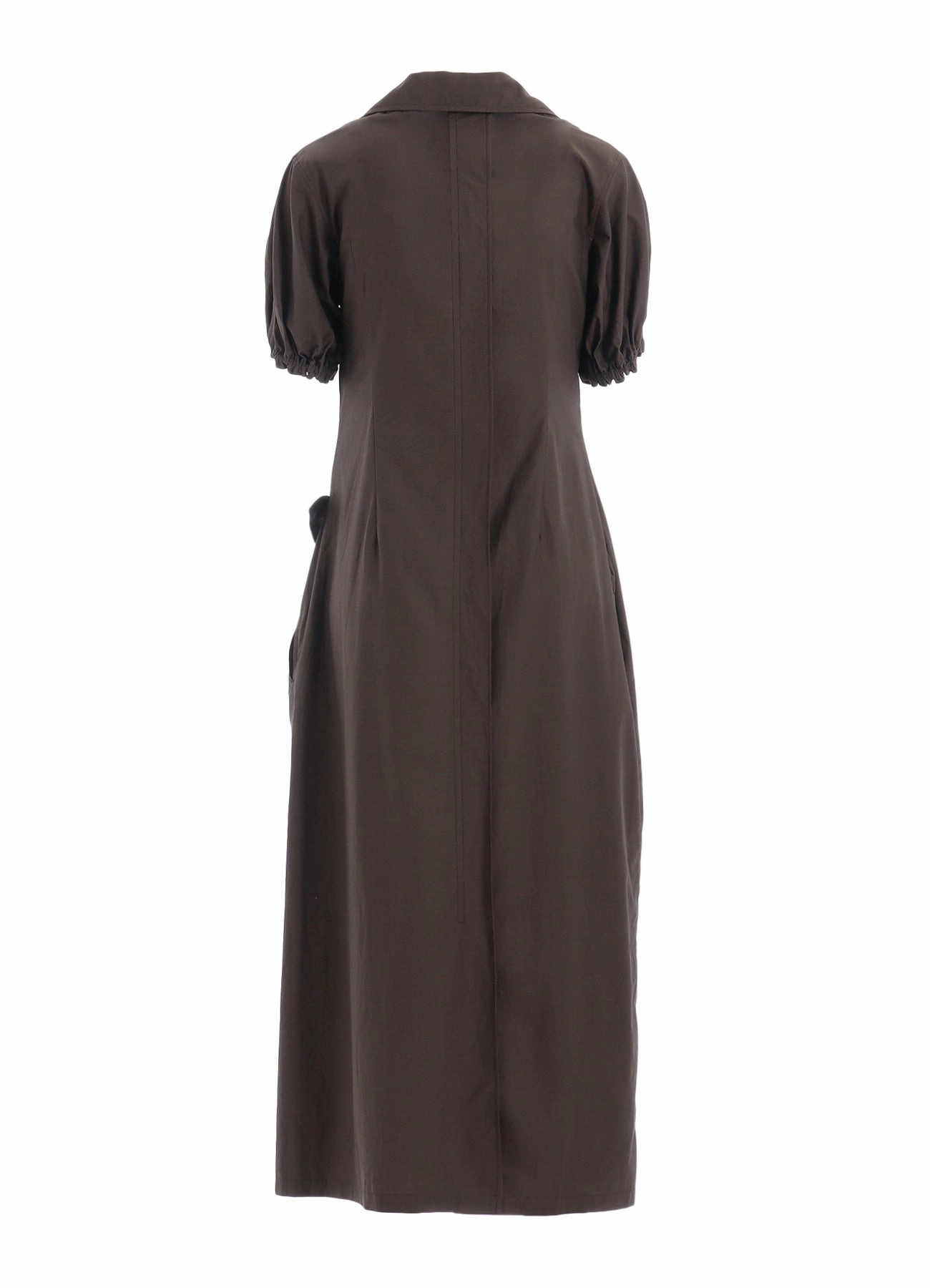 Perfect Comfort Wear Drawstring-Closure COTTON TYPEWRITER LEFT SIDE GATHERED DRESS