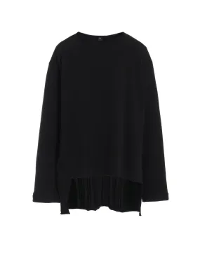 COTTON/CELLULOSE FLEECE PULLOVER Ombre look Trendy Look