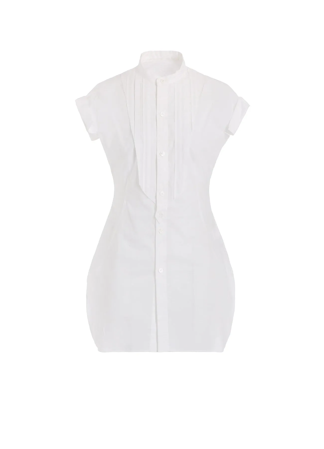 COTTON/LAWN STAND COLLAR SHIRT Ventilated Back Panel