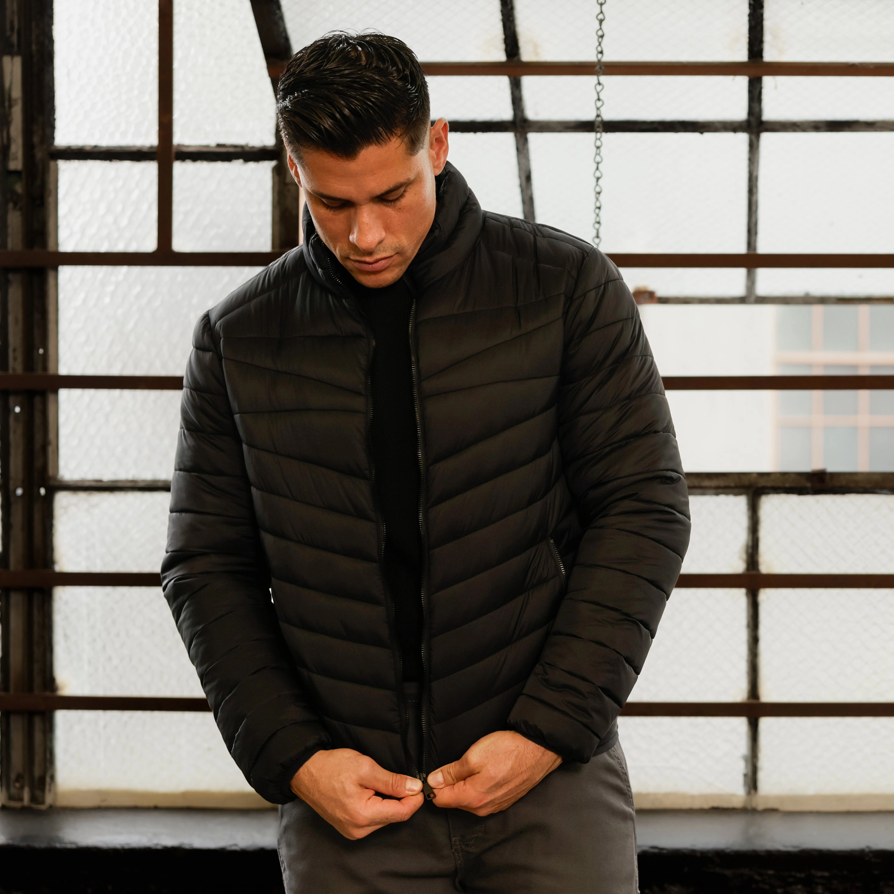 Puffer Jacket - Mens Nano Coated Fabric