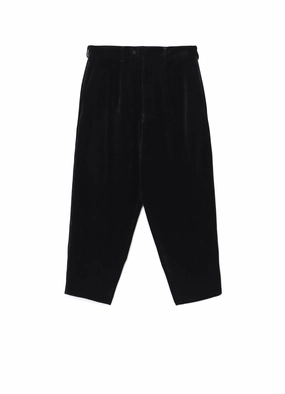 VELVETEEN 1-TUCK TAPERED PANTS Cozy and Soft Stylish Wear