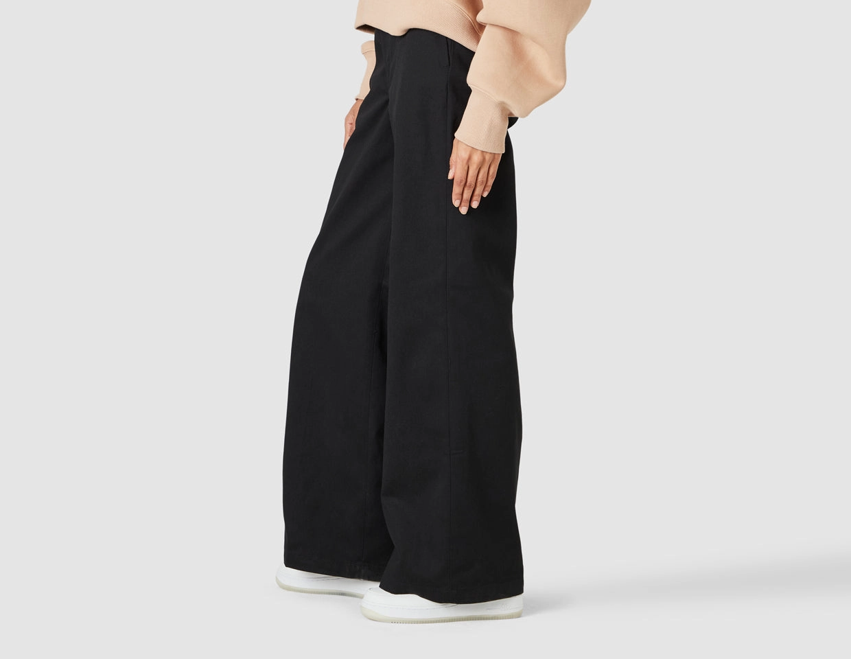 Trendy Style Dickies Women's Wide Leg Work Pant / Black