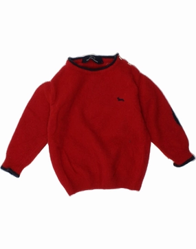 HARMONT & BLAINE Baby Boys Crew Neck Jumper Sweater 6-9 Months Red Wool Fall Favorites