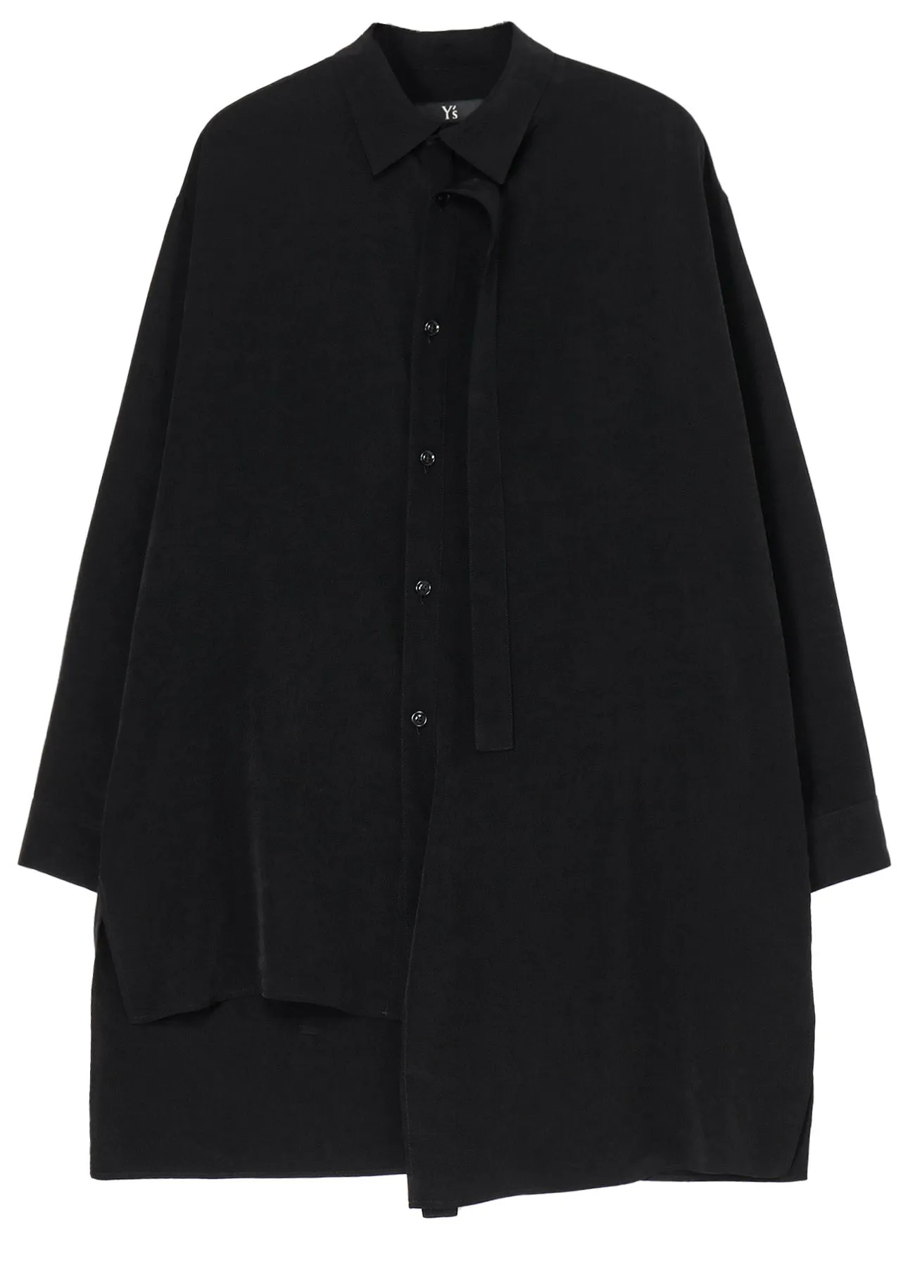 Laser Cut Edge Detail CREPE de CHINE FRONT PLACKET BLOUSE