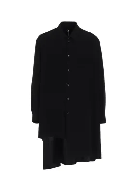 Athletic Cut Must-Have Item CREPE DE CHINE STANDARD ASYMMETRICAL FLARES SHIRT