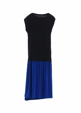 Tear-resistant CREPE de CHINE CLOTH FRENCH SLEEVE DRESS