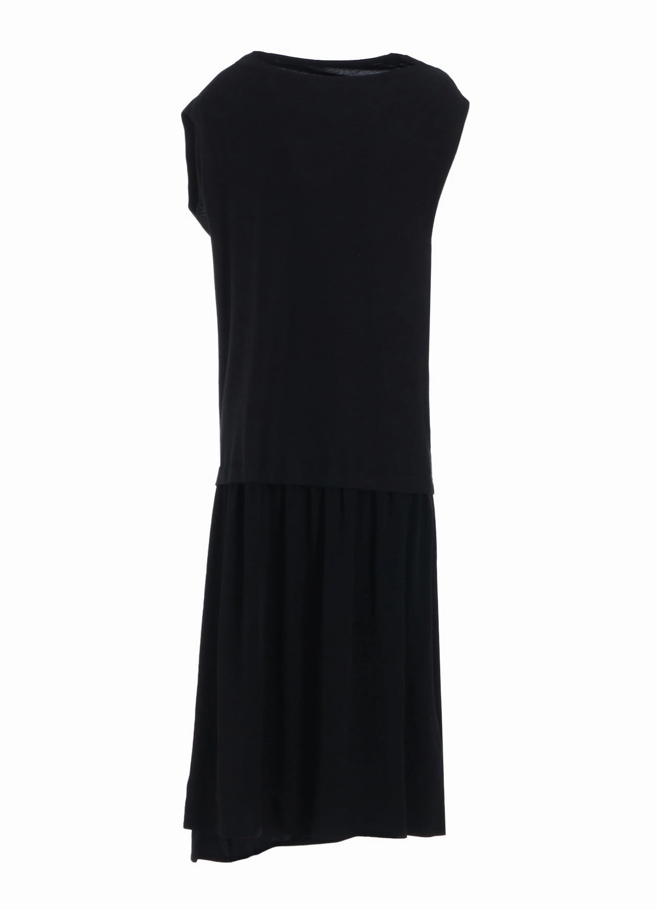 CREPE de CHINE CLOTH FRENCH SLEEVE DRESS Halter neck Minimal Comfort