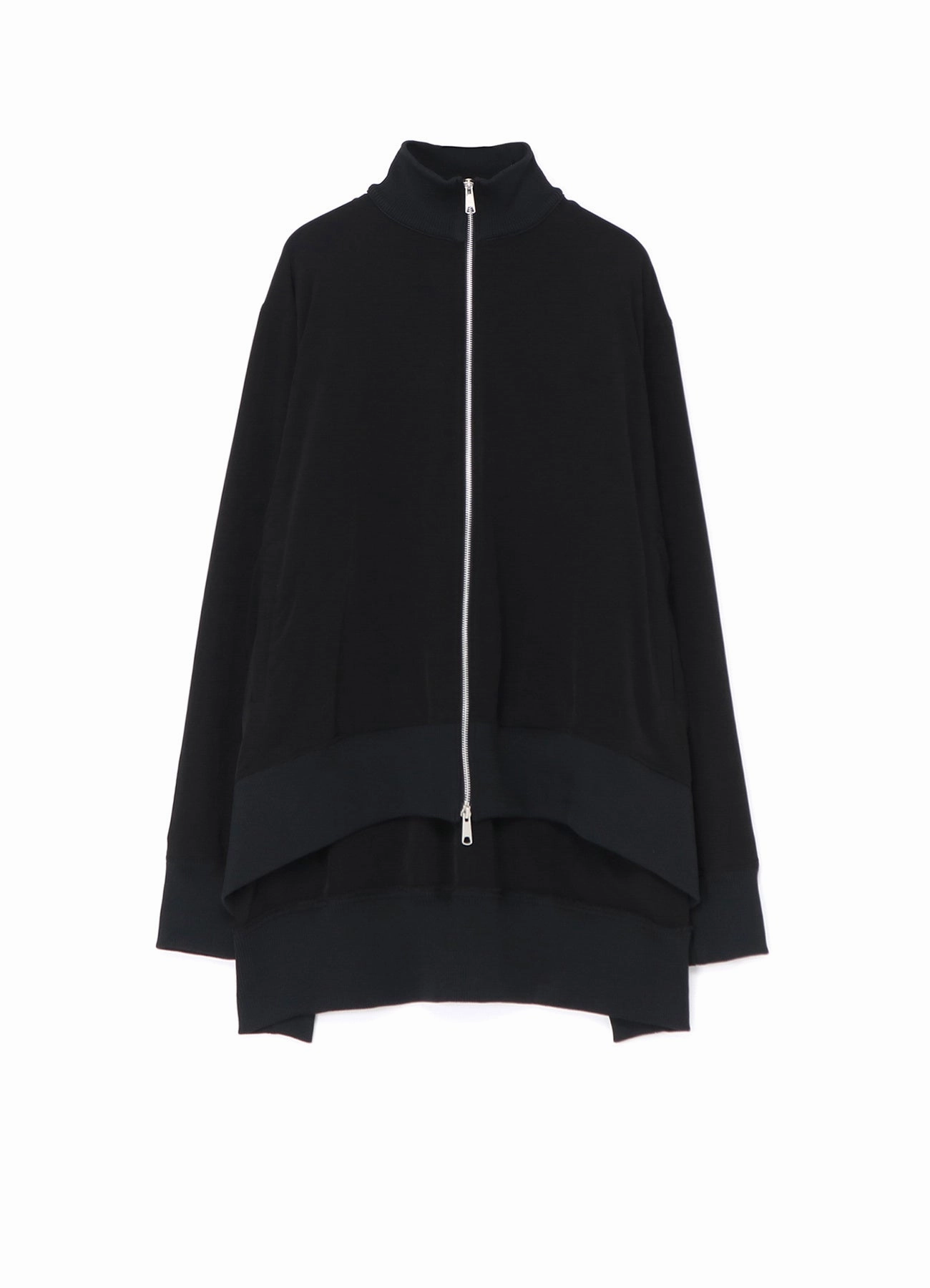 sports practice CREPE de CHINE CURVED HEMLINE TRACKSUIT JACKET