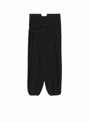 Celebrity-Inspired Urban Line CREPE DE CHINE HIGH WAIST TUCK PANTS