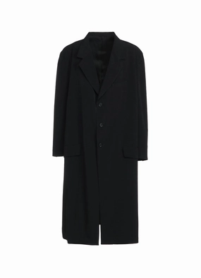 Functional Outerwear CREPE DE CHINE OVERSIZED NOTCHED LAPEL LONG JACKET