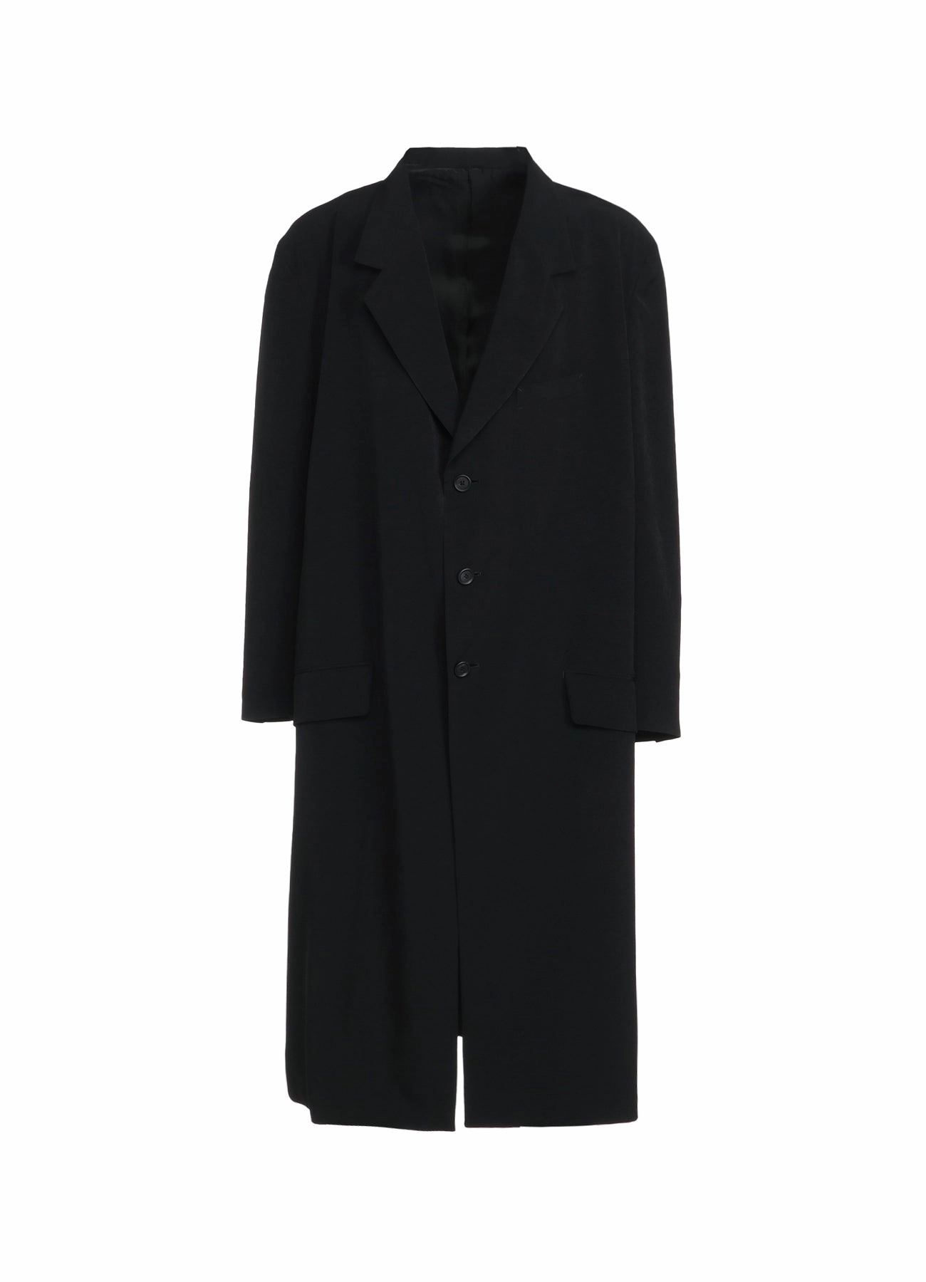 Functional Outerwear CREPE DE CHINE OVERSIZED NOTCHED LAPEL LONG JACKET