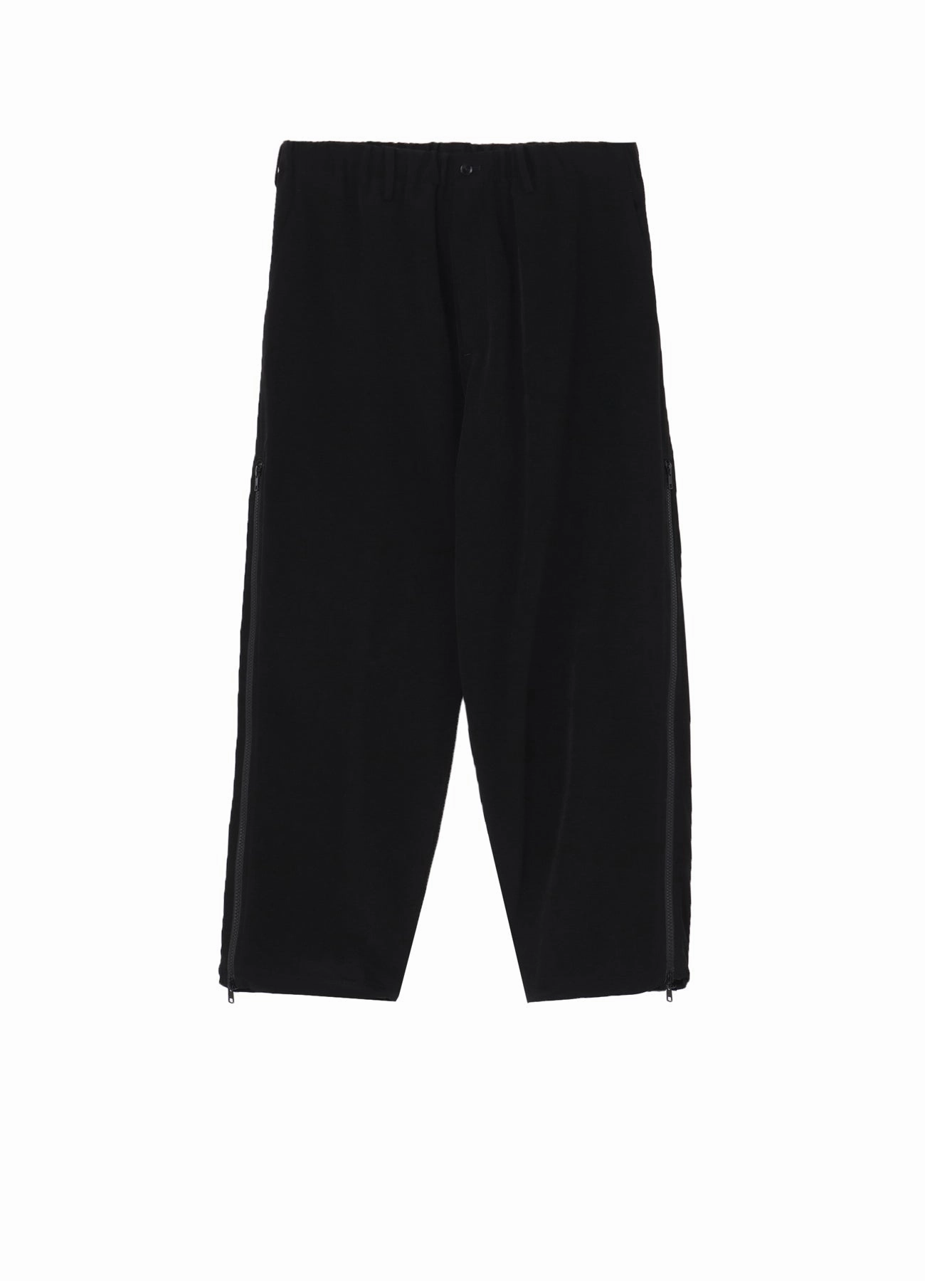 Curved Waistline CREPE DE CHINE SIDE FASTENER PANTS