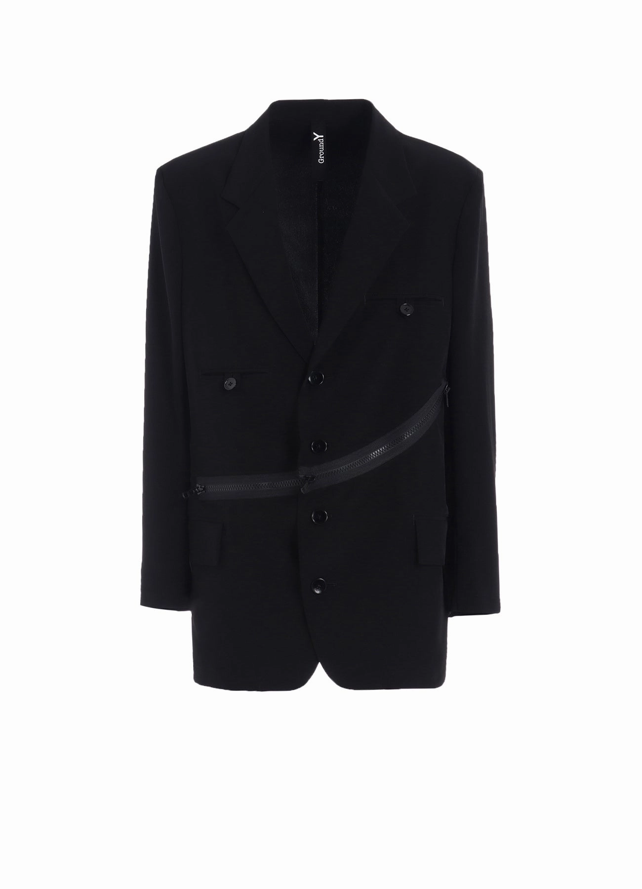 suitable for indoor activities Utility Piece CREPE DE CHINE WEST ZIP JACKET