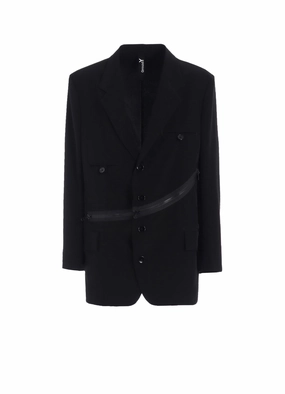 suitable for indoor activities Utility Piece CREPE DE CHINE WEST ZIP JACKET