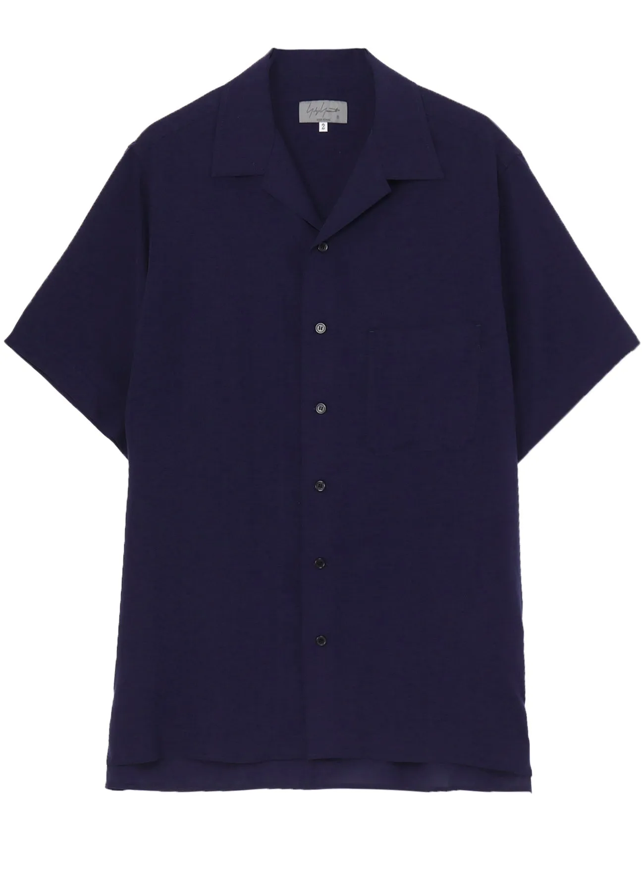 CELLULOSE LAWN OPEN COLLAR HALF SLEEVE SHIRT Sustainable production