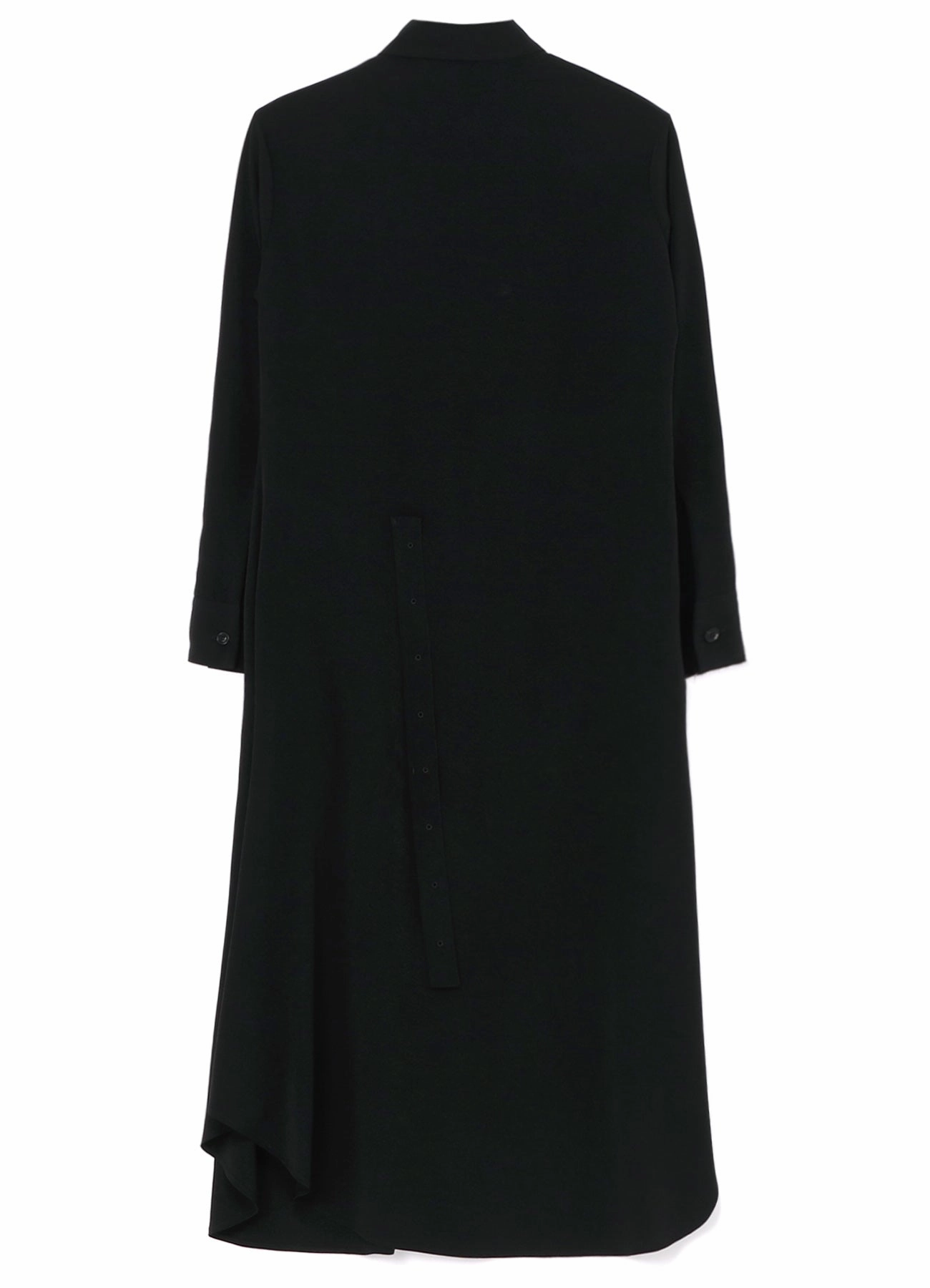 Halter-Neck Feminine Vibe CREPE de CHINE FLARED SHIRT DRESS