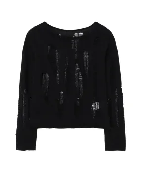 Low Maintenance Relaxed Trend CRUSH PLAIN STITCH CRUSHED SWEATER