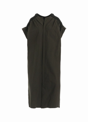 COTTON/LINEN RIB FLY OPEN DRESS Pure Look