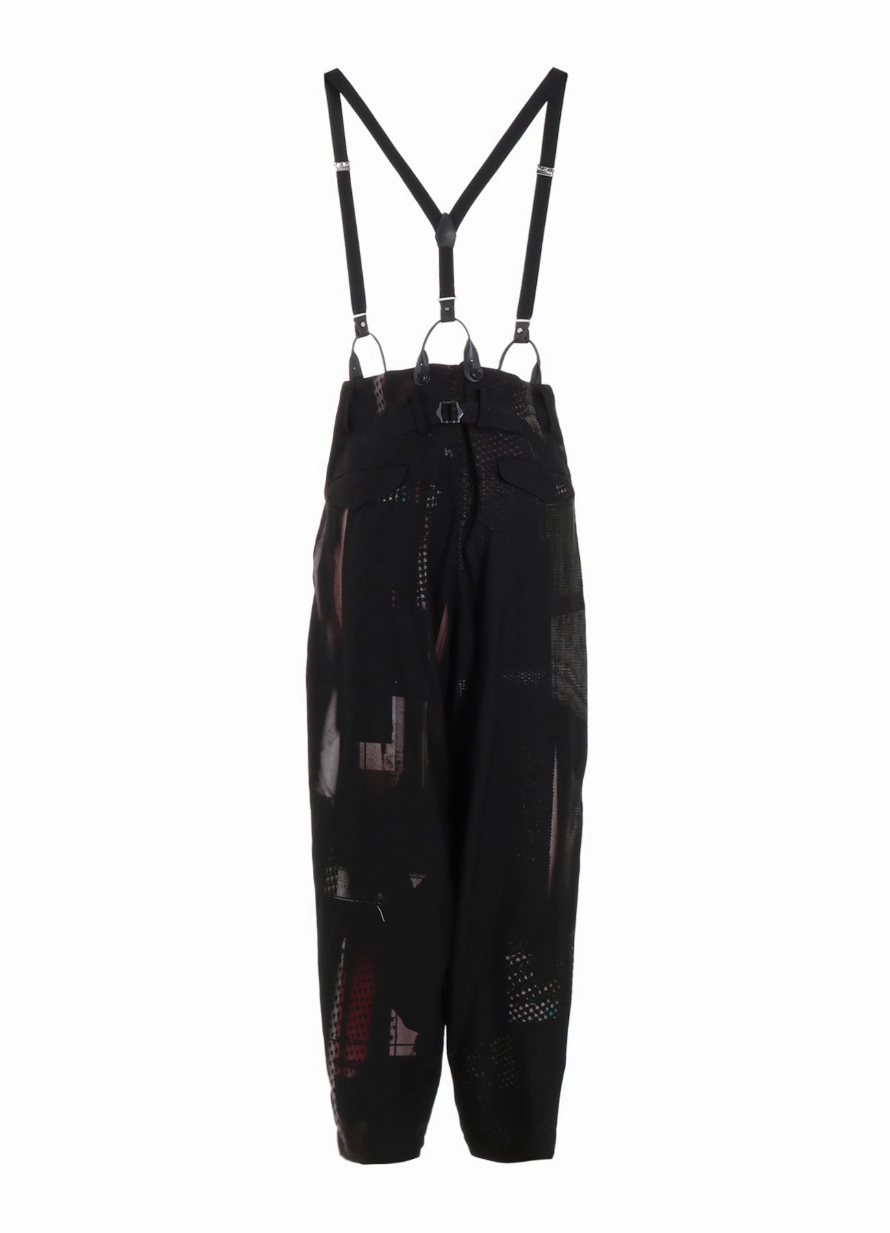 Slim Profile CU/DUNGAREE TWILL DARK NEON PRINT SUSPENDER PANTS